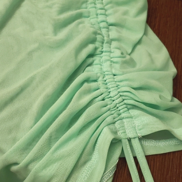Xhilaration™ Tunneled Mesh Cover Up Skirt - Mint Green Size S - Picture 5 of 5